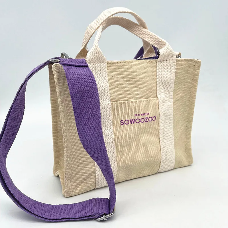 

Kpop Merch Bangtan Boys 2021 Muster SOWOOZOO Concert Canvas Crossbody Bag Women Fashion Handbags Cosmetic Travel Storage Bags