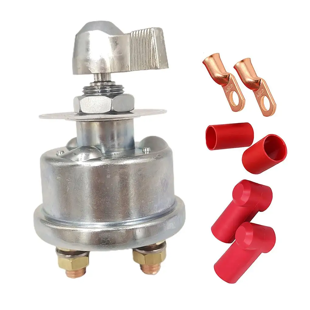 

Переключатель отключения аккумулятора, серебристый металлический высокотоковый выключатель мощности для безопасного управления большим ...