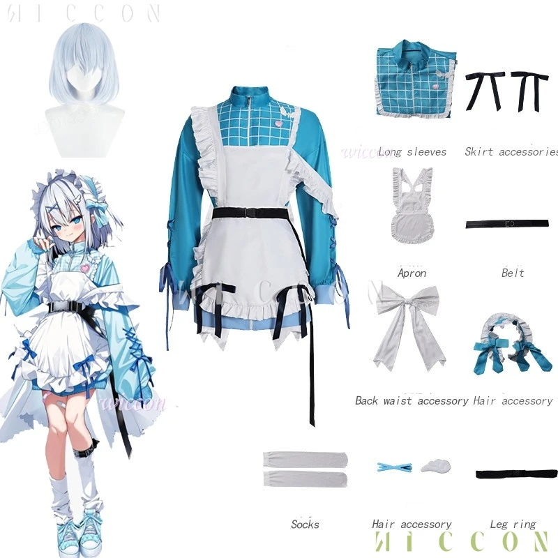 Фото Fantasia Halloween Inori Shirahato Косплей Парик Платье Galgame Kamisama на выбор! Sensei Onna No Ko Niatteru Disfraz De Mujer №2