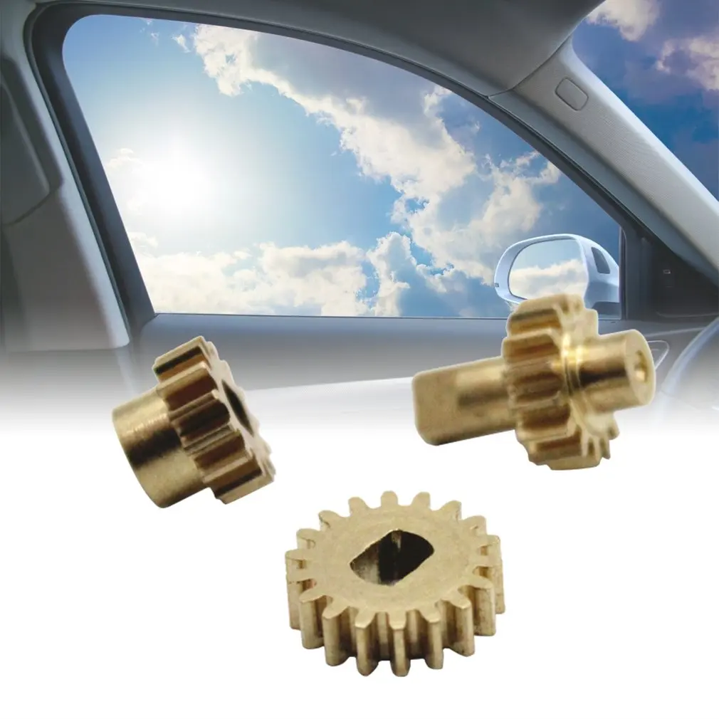 Набор медных шестерен 3 шт. портативный Мотор стеклоподъемника медная Шестерня