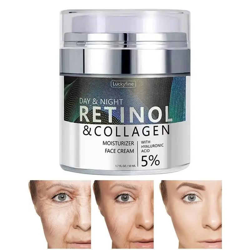 

Retinol Moisturizing Cream Moisturizer Face Cream Pressed Firming Cream Lifting Reduce Wrinkles Push Lotion For Women And Men