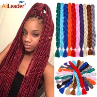 jumbo box braids synthetic crochet hair extensions for braid fashion afro braids hair styling accessories 36 long braiding hair