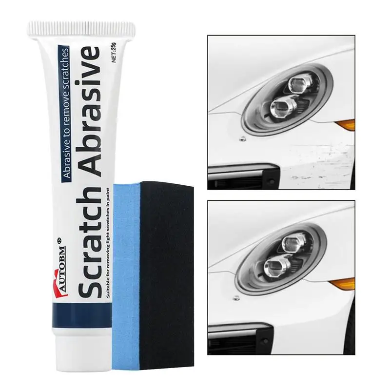 

25 мл автомобильная краска поверхность мягкий ремонт царапин автомобильный воск абразивный полировочный воск для царапин блистер карта