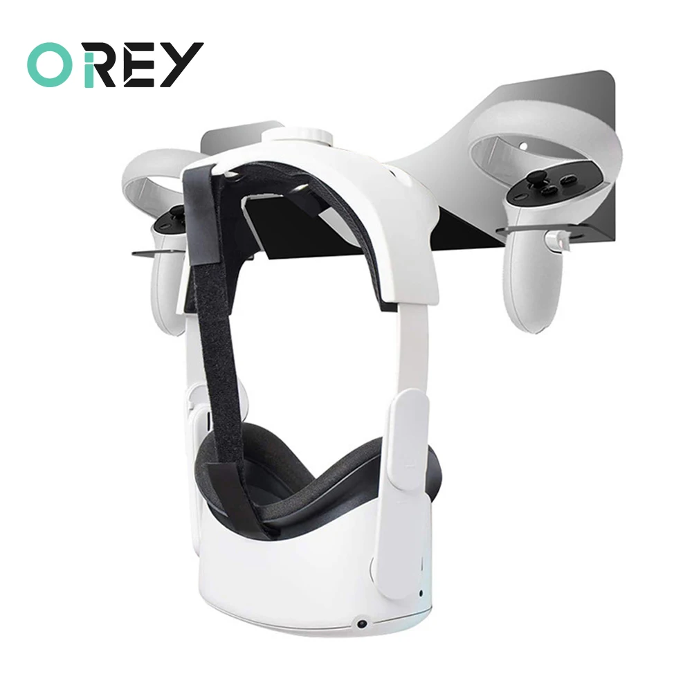 

For Oculus Quest 2 Stand Stainless Wall Mount Storage Stand Headset and Controller Holder VR Rack For Oculus Quest 2 Accessories