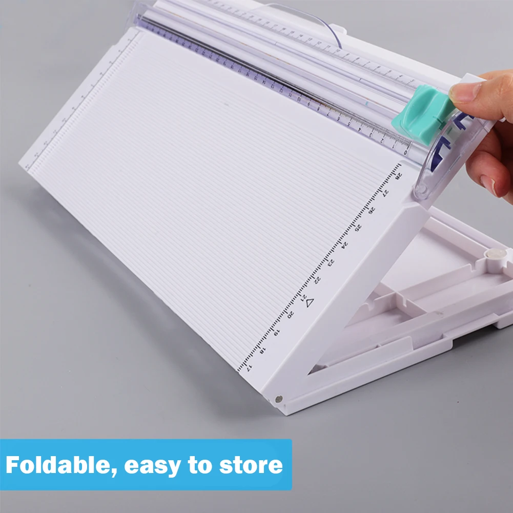 

Photo Scrapbook Cutting Machine Anti Slip Base Paper Trimmer Space Saving Detachable Scoreboard DIY Invitation Letter Envelope