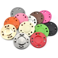 clothes shirts buckle round iron fasteners sewing accessaries invisible snap buttons magnet button