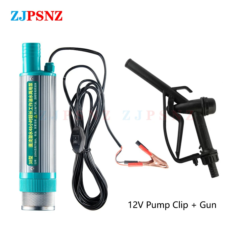 

Электрический автомобильный насос 38 мм, портативный мини-насос для перекачки дизельного масла, водяного насоса, погружной насос для кемпинга, рыбалки, 30 л/мин, 12 В, 24 В