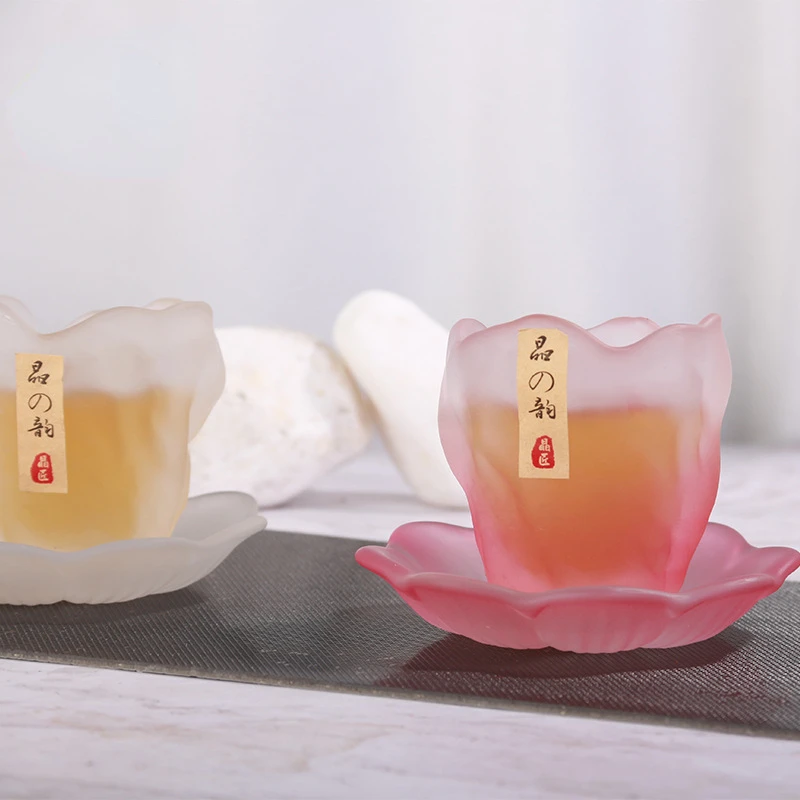 Japanese-style graded tea cups small catkins frosted master kung fu sets. |