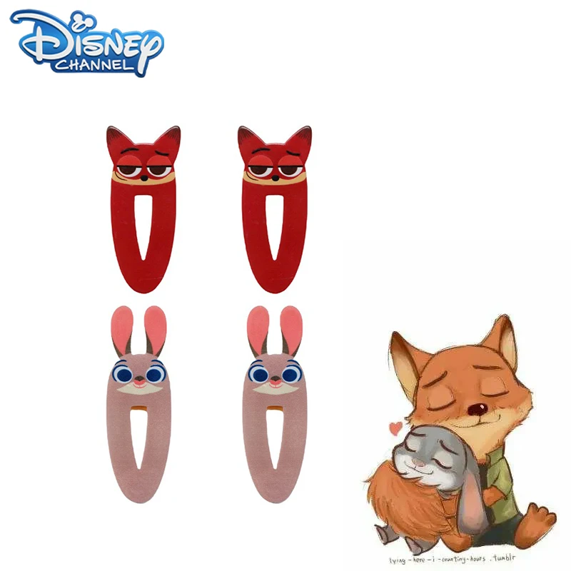 Заколка для волос Zootopia Kawaii Disney милый кролик из аниме Джуди Студенческая челка