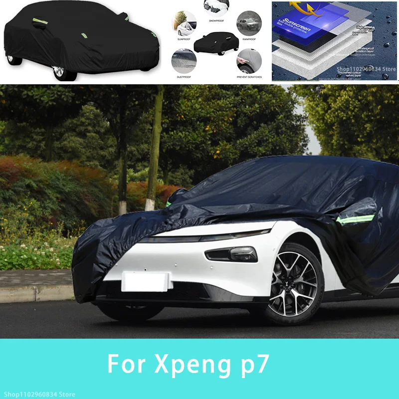 

For Xpeng p7 Outdoor Protection Full Car Covers Snow Cover Sunshade Waterproof Dustproof Exterior Car accessories