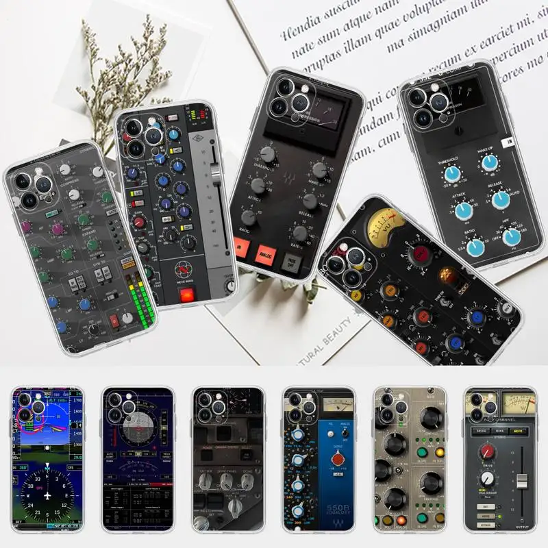 

Aviation Aeroplane Helicopter cockpit Instrument Phone Case Soft for iphone 14 13 12 11 Pro Mini XS MAX 8 7 6 Plus X XS XR