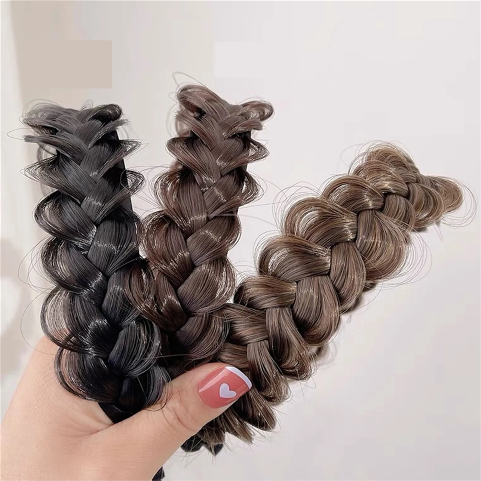 

Новинка 2022, корейский стиль, искусственная коса, Плетеный парик, плетеный Плетеный ободок, Шпилька для волос, аксессуары для волос для женщин и девушек, инструменты для укладки