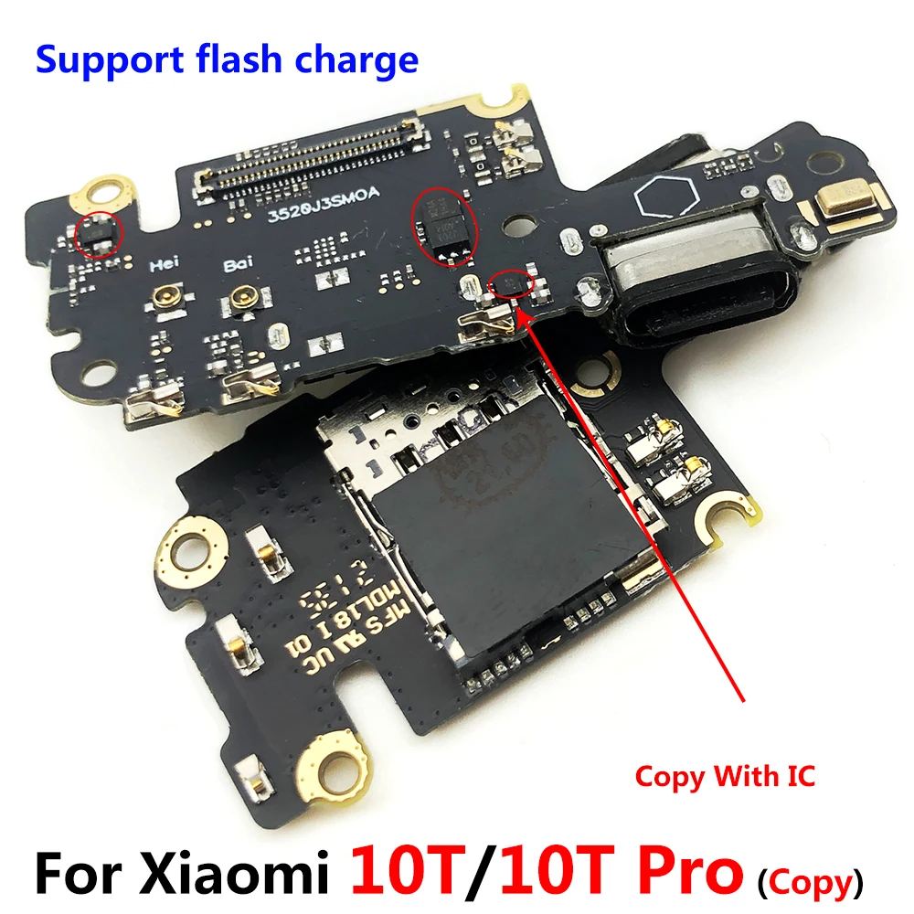 Ceny Dla Xiaomi Mi 10T / Mi 10T Pro ładowarka Flex Złącze Portu USB Stacja Dokująca ładowanie Flex Cable