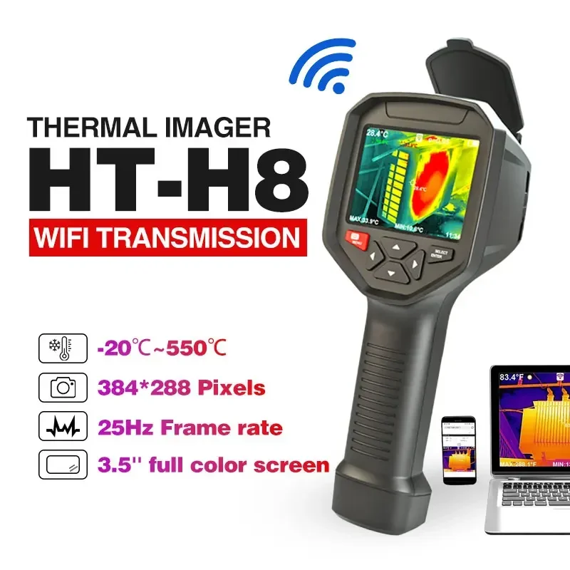 

Portable Digital Handheld HT-H8 384 * 288 Thermal Imager Infrared Imaging Camera