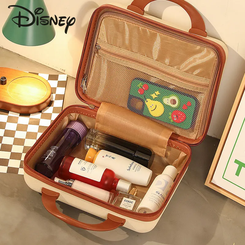 Disney Mickey New Travel Case Fashion High Quality Solid Color Handheld Makeup Bag Cartoon Short Distance Travel Storage Box