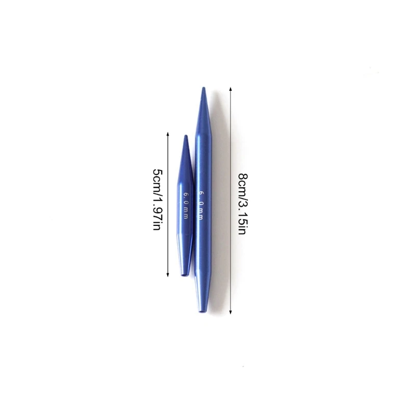 9 пар сменных круглых спиц диаметром 3 0-6 0 мм набор алюминиевых круговых с кожаным