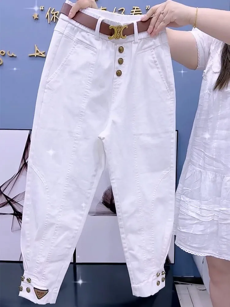 Однотонные женские брюки новинка 2024 модные весенне-осенние свободные