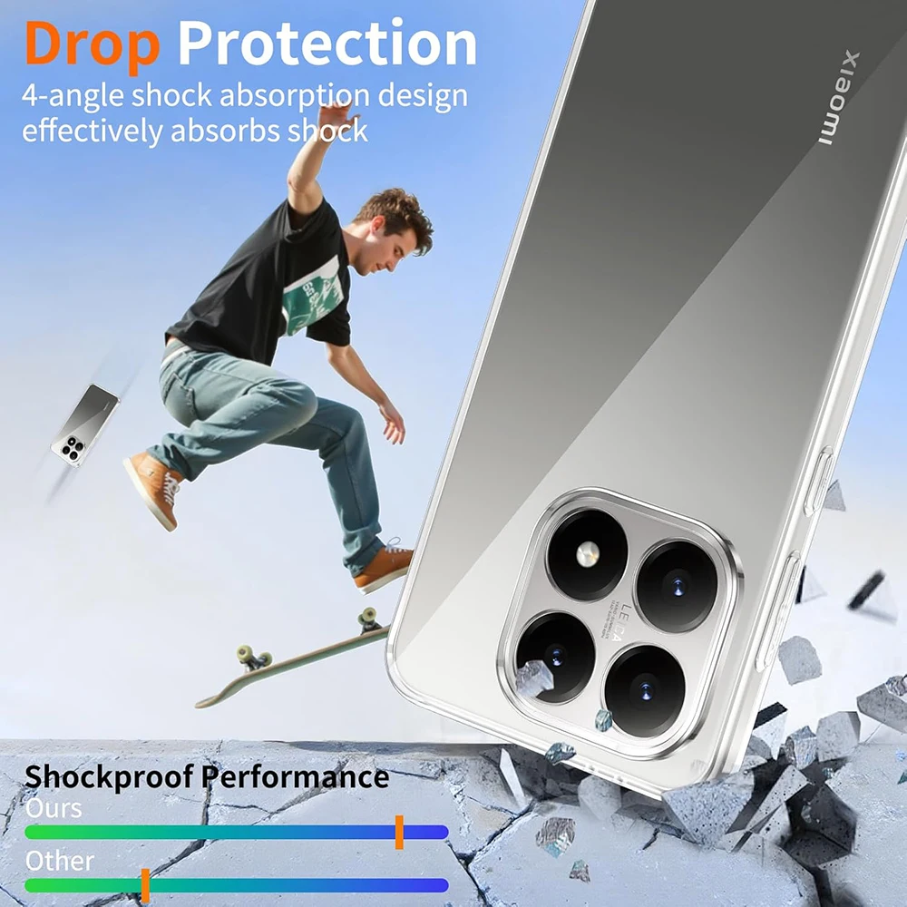 Фото Прозрачный мягкий чехол из силикона для Xiaomi 17, 17T, 15, 15T, 14, 14T, 13, 13T, 12, 12T, 12X, 11T, Mi 11 Lite, Pro, 11i – ультратонкий №5