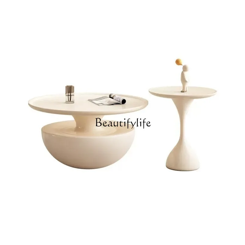 Современный простой французский журнальный столик ваби-саби светлый роскошный в