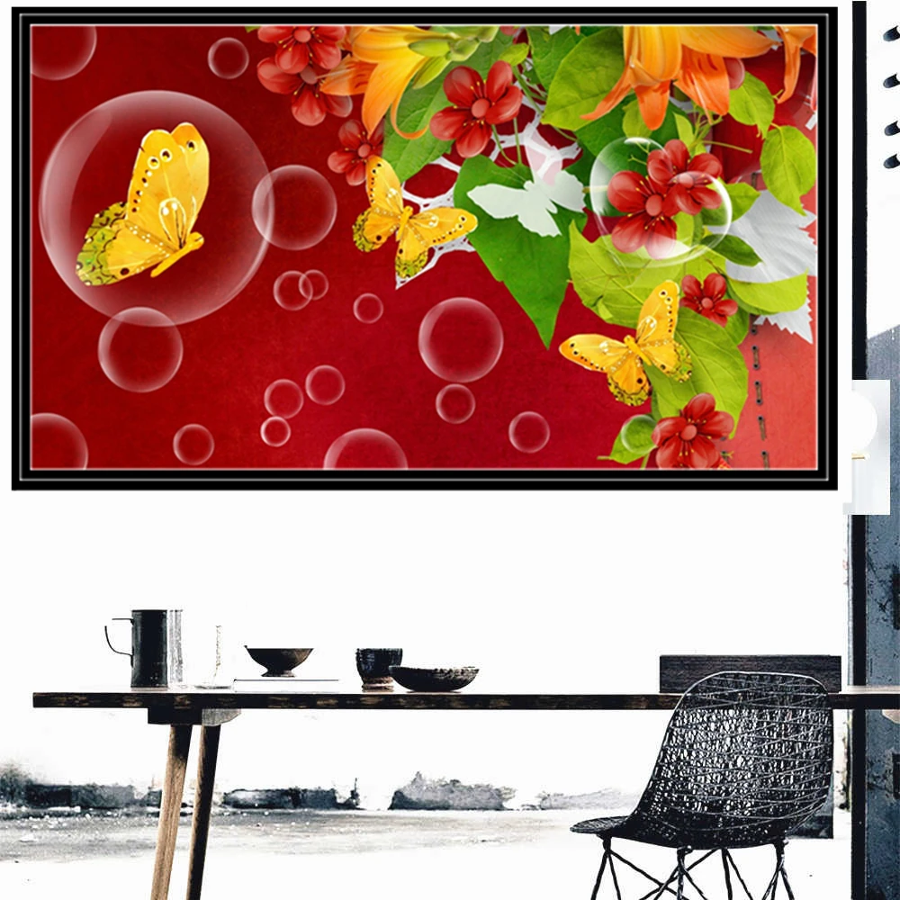 

DIY 5D Diamond Painting Flowers Series Lovely Full Drill Square Embroidery Mosaic Art Picture Of Rhinestones Home Decor Gifts