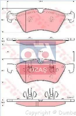 

Код магазина: GDB1642 для тормозной балаты на 06 м. SERI-W251