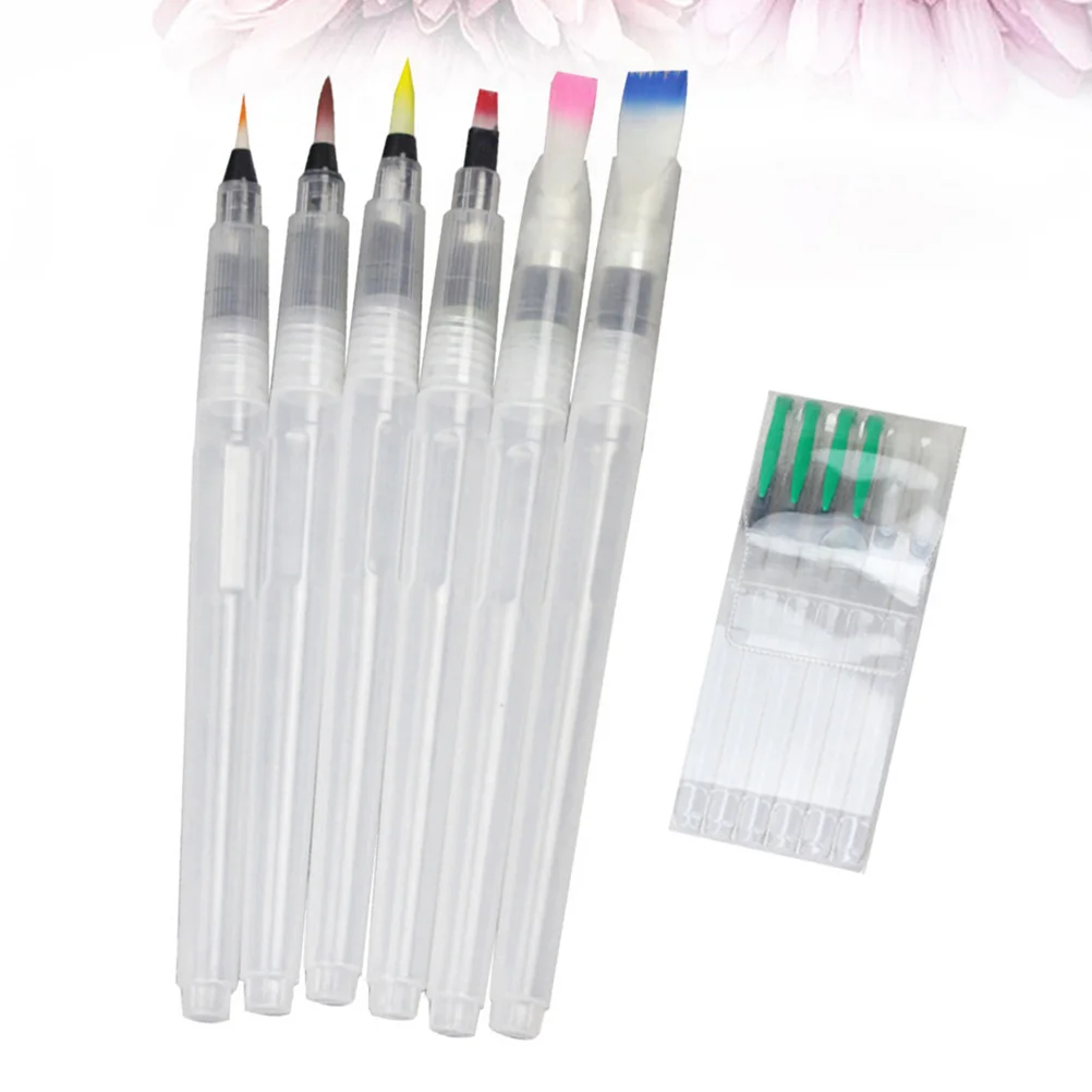 

Brush Watercolor Water Penpensbrushes Soluble Painting Calligraphy Markersstorage Set Coloring Artist Heads Hair Nylon Acrylic