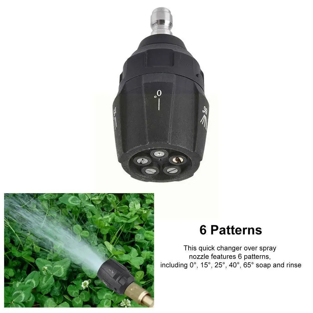 

Сопло для мойки высокого давления, 1/4 дюйма, 6 моделей, аксессуары для моечного пистолета, сопло, шланг для мойки, сменный разъем X1K5