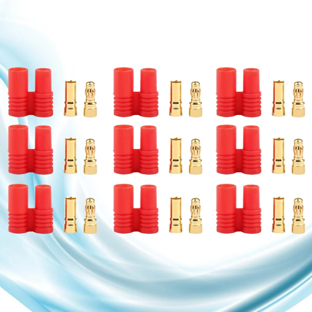 

1 Set of Professional Female and Male Bullet Banana Connectors Plugs for DIY RC Battery RC Drone ESC Motor