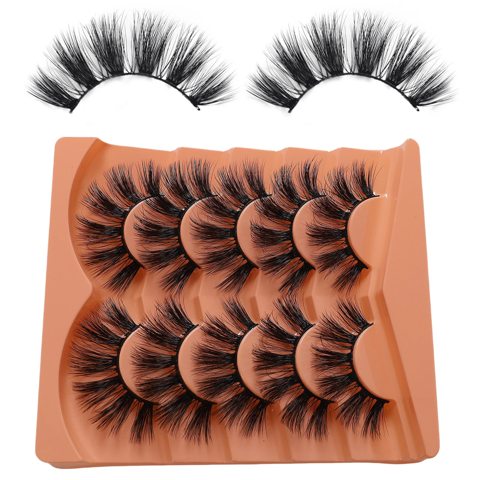 5 пар новых продуктов накладные ресницы густые и имитация завитых ресниц |