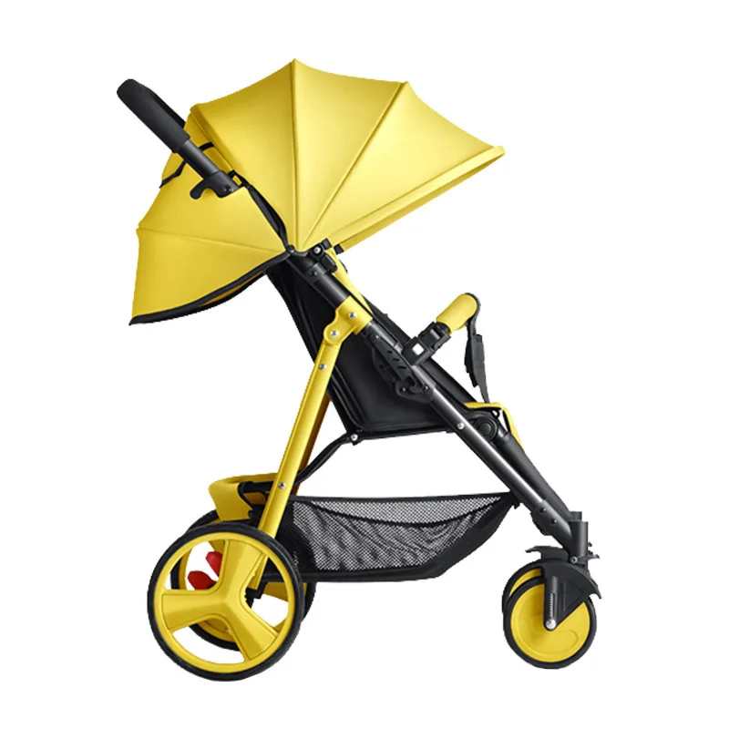 New Baby stroller high landscape light can sit and lie down baby stroller folding children's Trolley car carportable stroller