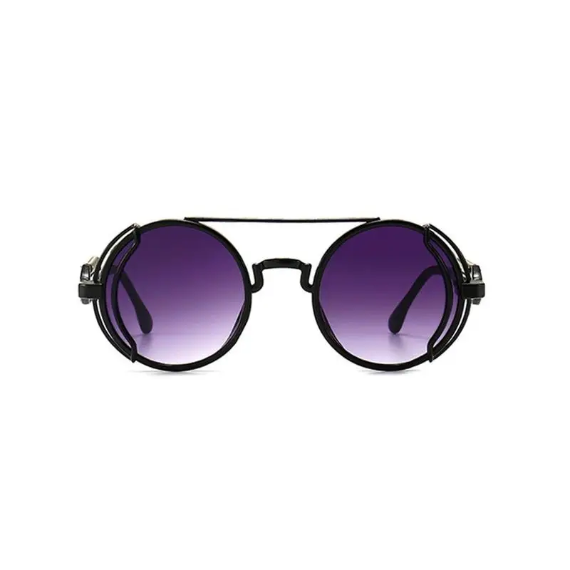 2022 новые модные солнцезащитные очки в стиле стимпанк винтажные круглые панка