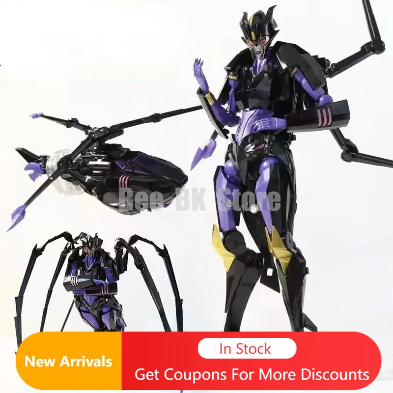 

Игрушка-трансформер Апачи Женщины Черная Вдова Паук доказательство лидера аниме экшн-фигурка модель для фанатов праздничные подарки искусственная