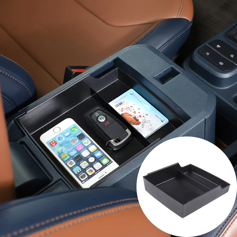 

For Ford Maverick 2022 Cup Holder Rear Storage Slot Mat Cup Holder Rear Compartment Storage Box Car Interior Accessories