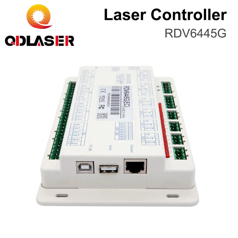 QDLASER Ruida RDV6445G + камера CCD Система контроллера лазера CO2 для станка лазерной резки и