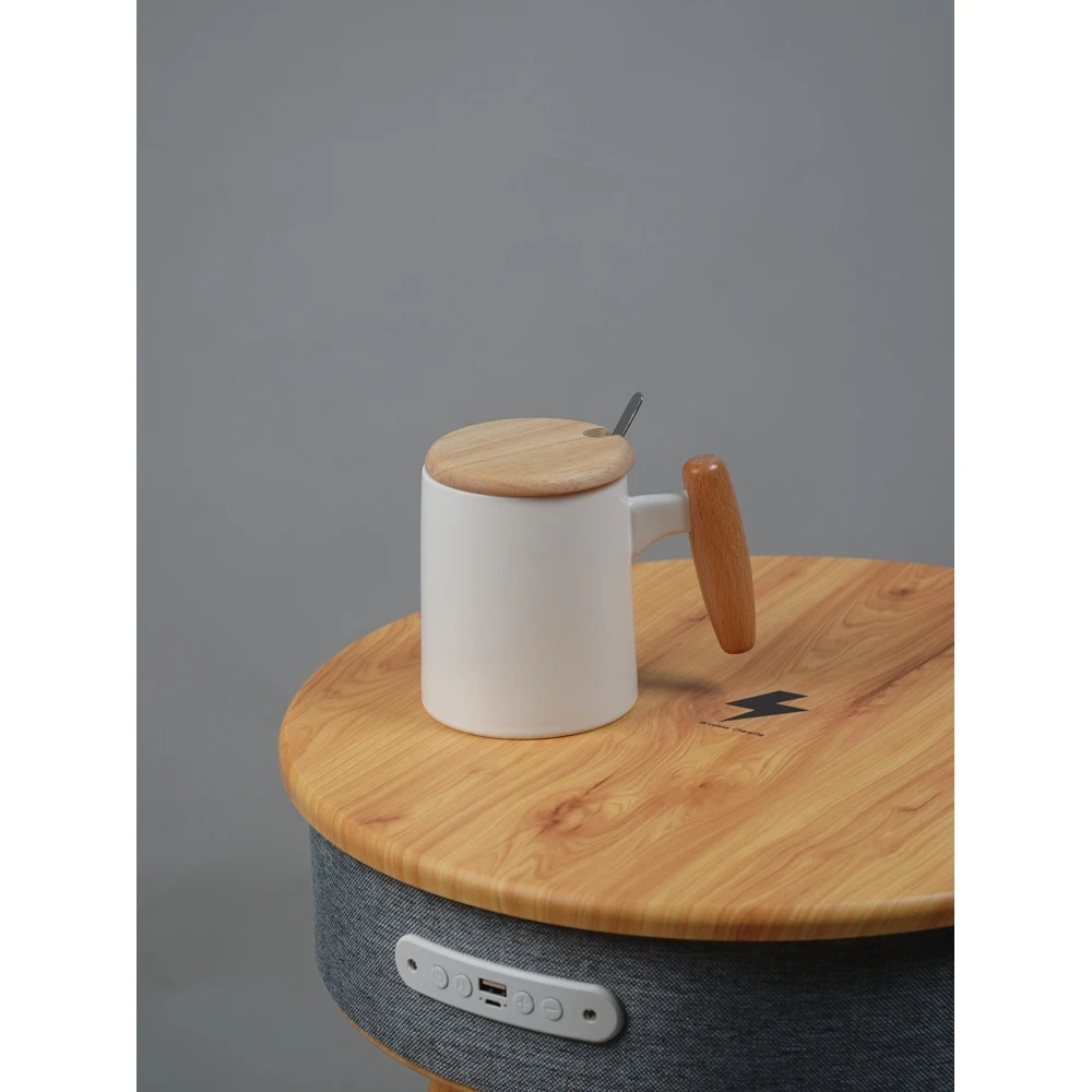 Чайный набор кружка с ложкой и крышкой 350 мл |