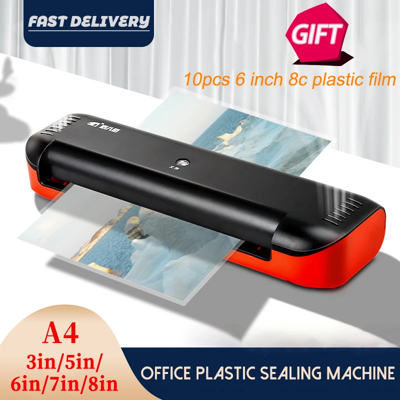 Professional Thermal Office Hot Laminator Machine For A4 Document Photo Blister Packaging Plastic Film Roll Laminator