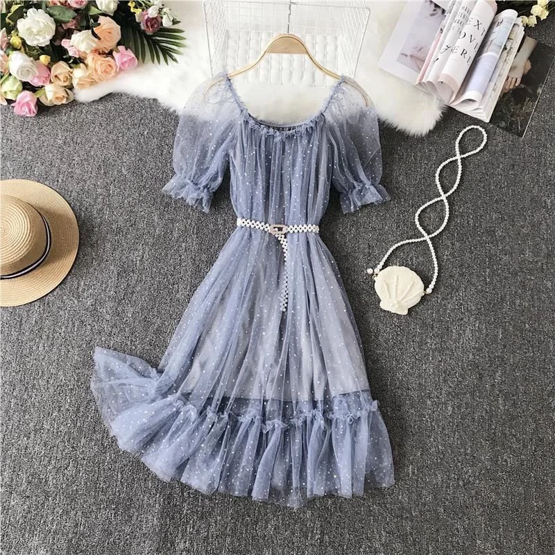 

Fashion Classy Chiffon Fairy Skirt Ladies Slim-fit Mid-Leng.