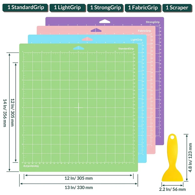 4 упаковки ковриков для резки 12X12 дюймов Explore Air 2/Air/One/Maker клейкие липкие сменные