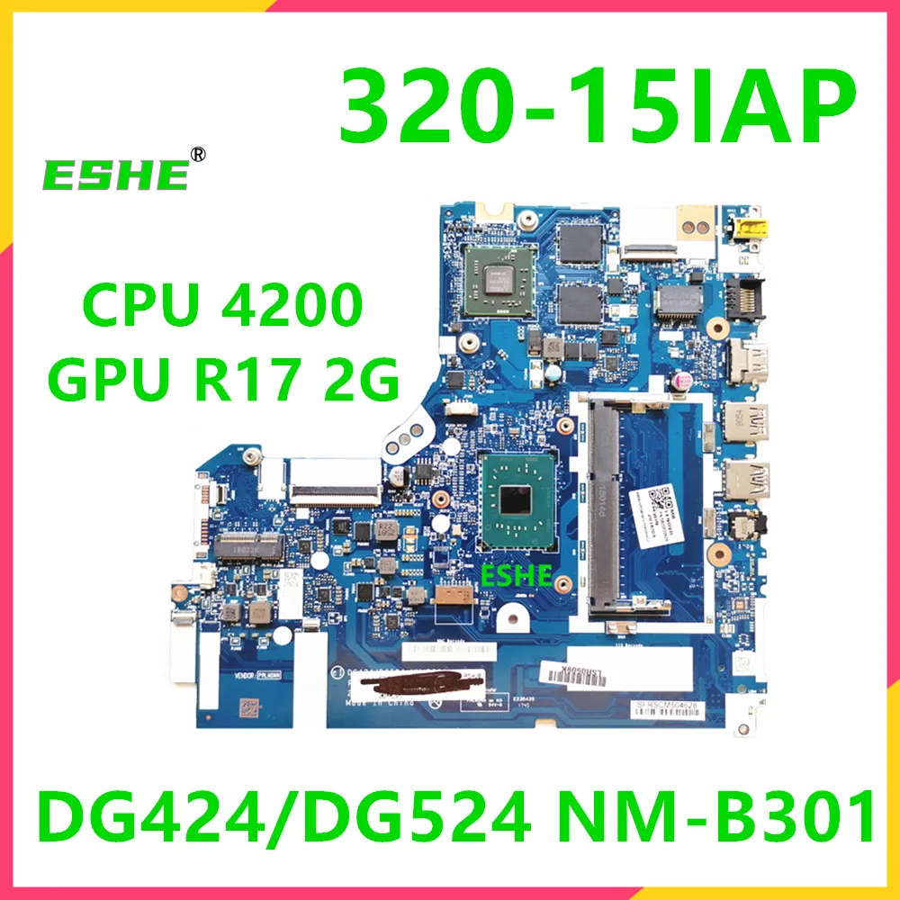 

DG424 DG524 NM-B301 For Lenovo Ideapad 320-15IAP Laptop Motherboard With N3450 N4200 CPU R17 2G GPU 5B20P20639 5B20P20646