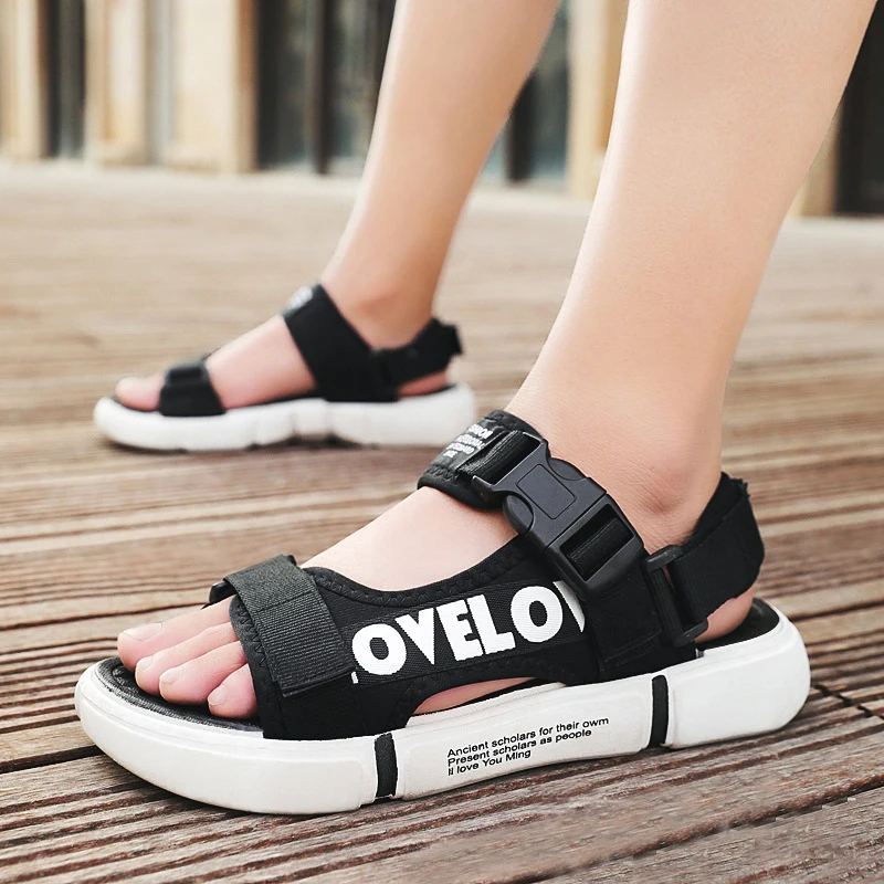 Fashion Comfortable men's sandals Sport Adjustable Strap Summer Walking Hiking Sandals, Teenagers Open-Toe Sandals for men