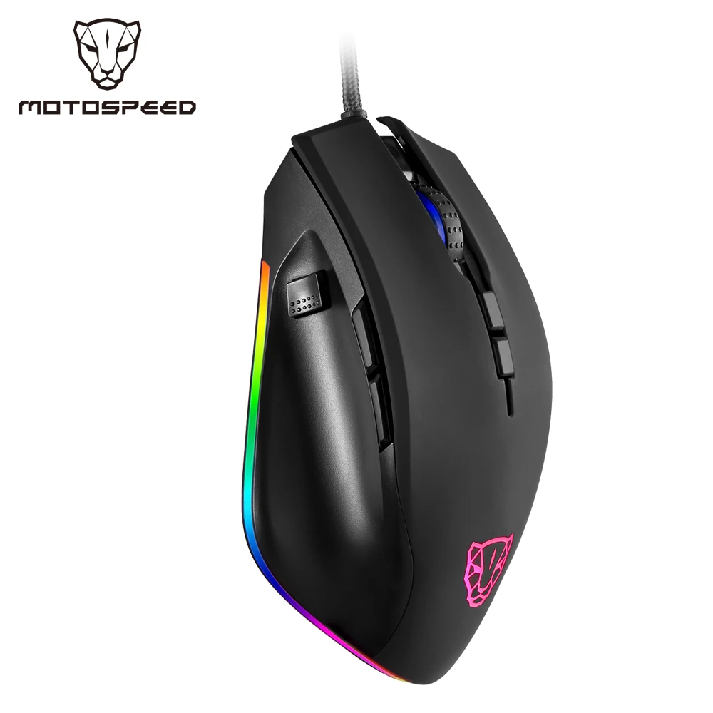 Игровая мышь Motospeed V80, проводная USB, 5000 точек на дюйм, PAW 3325 ...