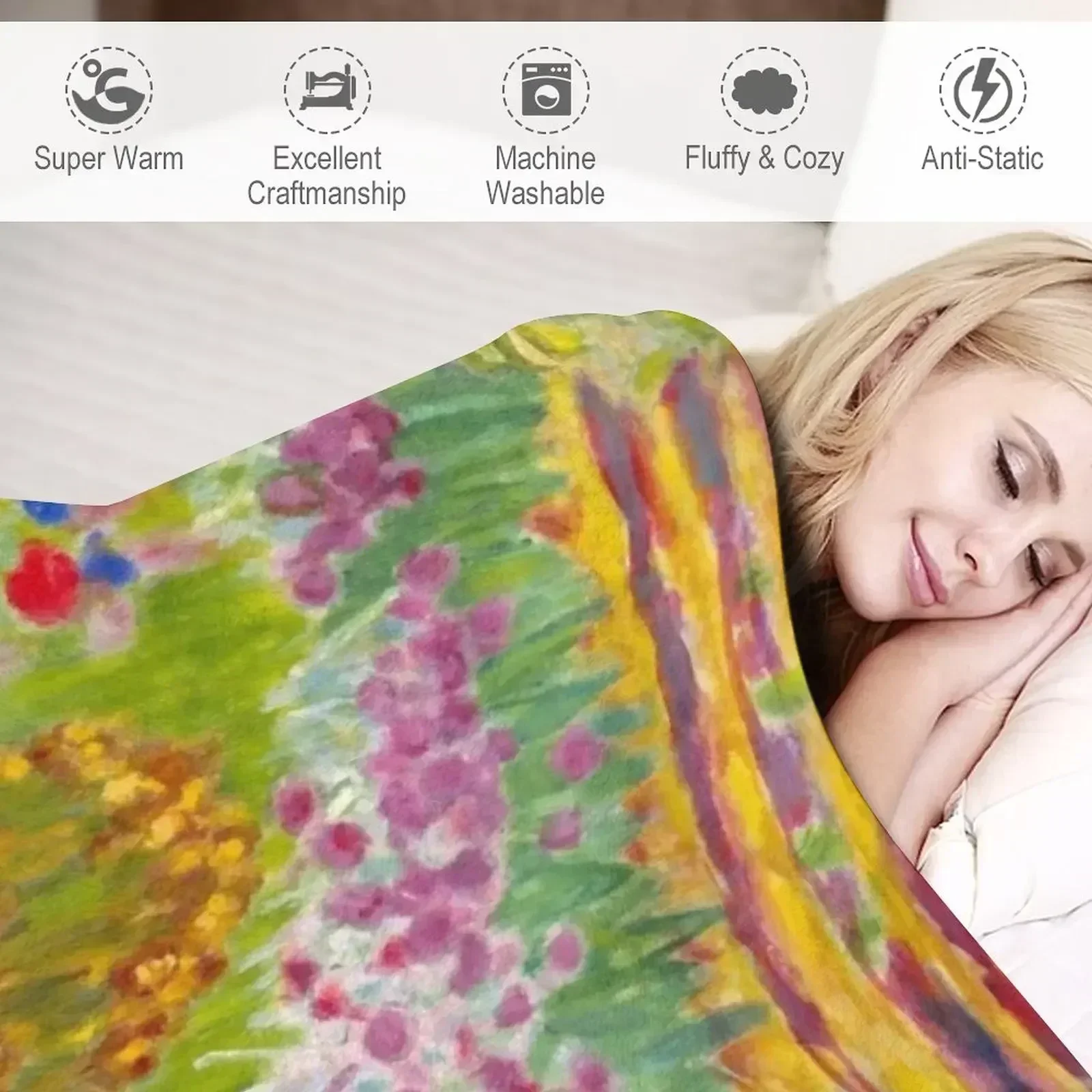 Пьер Боннар. Сад 1935. Одеяло самое мягкое одеяло для сна на заказ