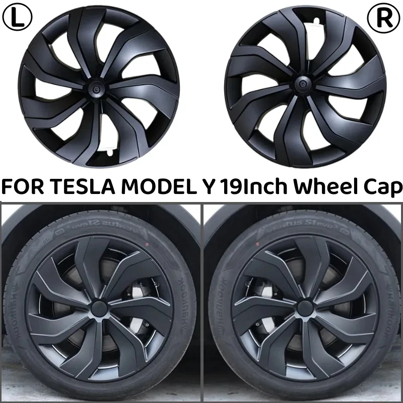 

4PCS 19 Inch Hub Cap For Tesla Model Y 2017-2023 Hubcap Automobile Performance Replacement Wheel Cap Full Rim Cover Accessories