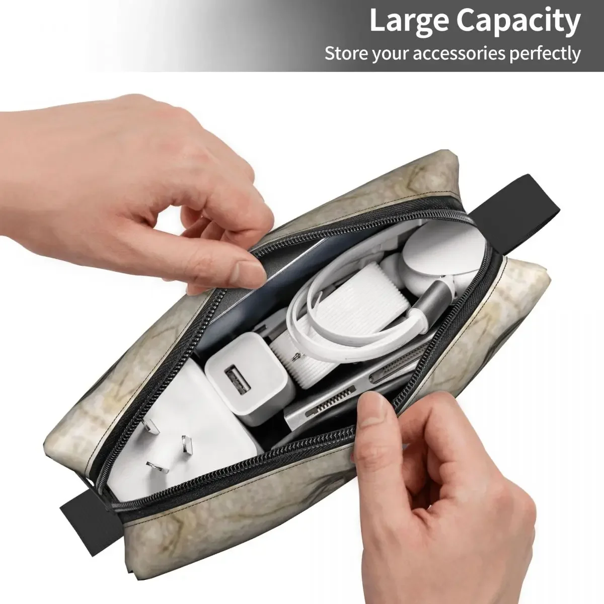 Дорожная забавная косметичка Floppa в виде кота милая органайзер для женской