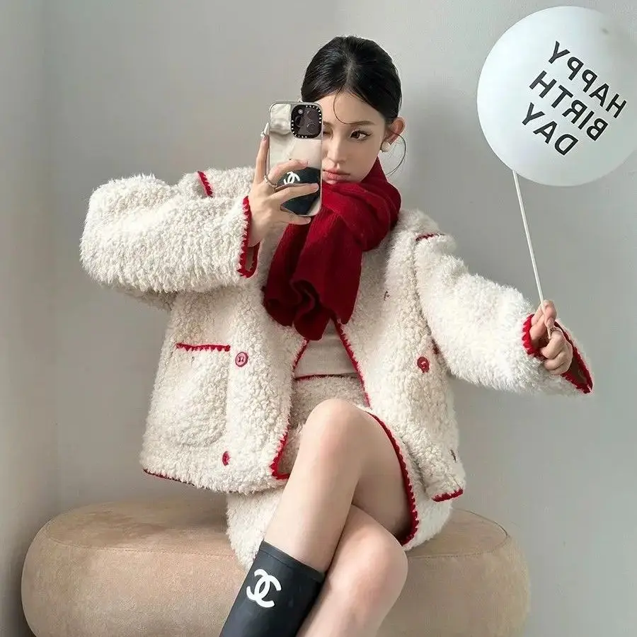 Корейская рождественская серия состоящая из двух предметов новая зимняя куртка