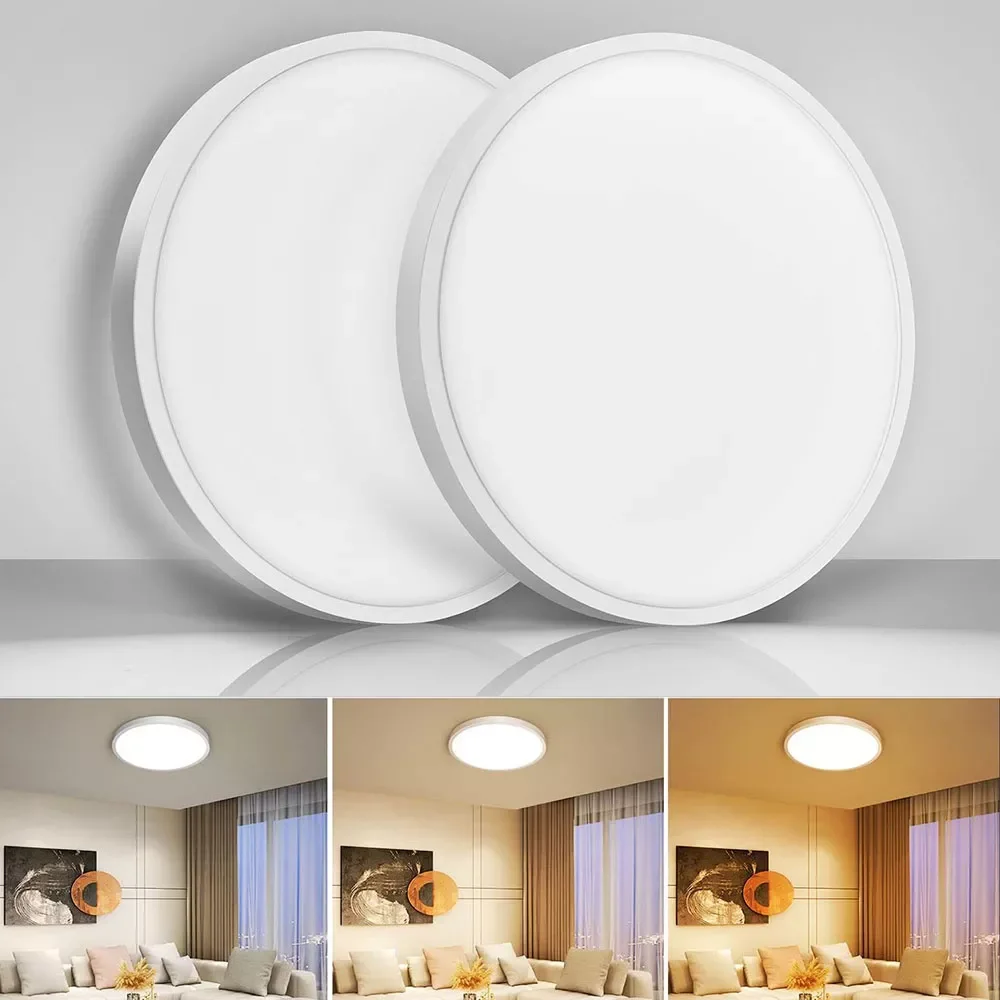 

20inch Ultrathin Led Ceiling Light Modern Ceiling Lamp For Living Room bedroom Brightness Dimmable Panel Light for Room Luces