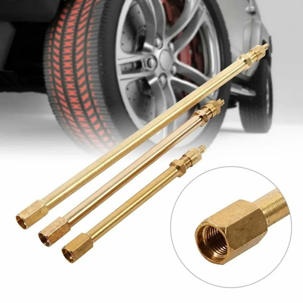 

Inflation Valve Stems Air Valve Pump Extension Rod Tyre Stem Extension Pole Car Tire Inflation Brass Extension Rod Accessories
