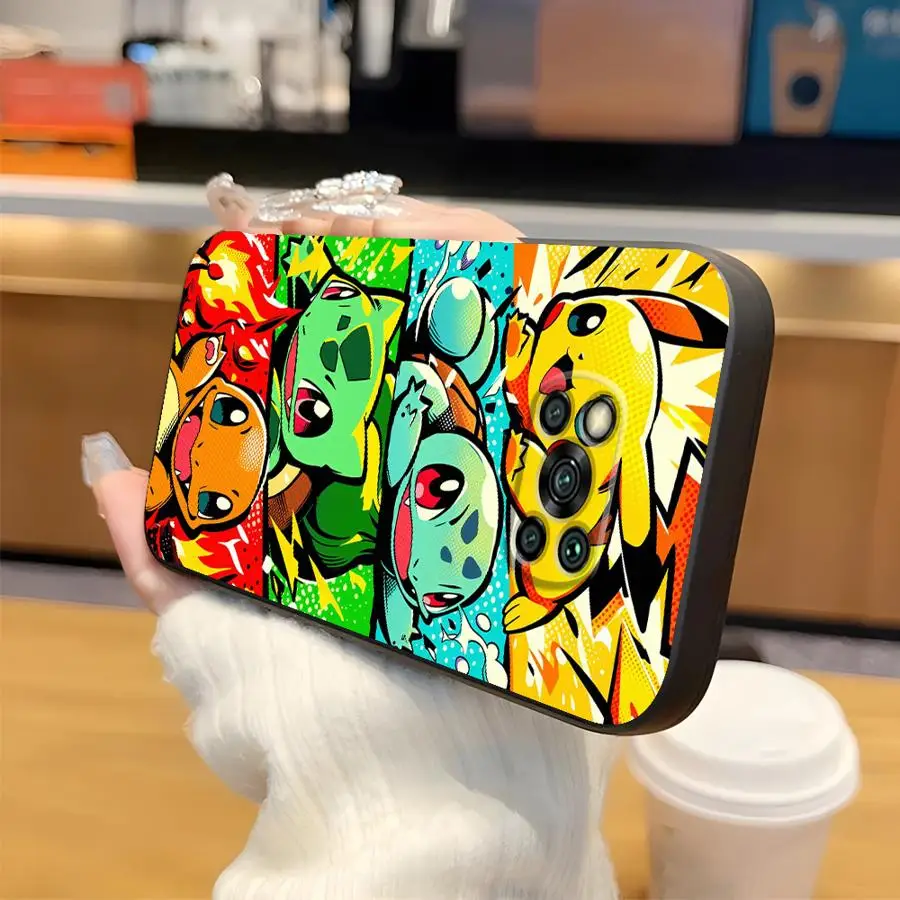 Фото Чехол для телефона Xiaomi Poco F8 M3 M4 M7 Pro F1 C75 C71 C61 M5 F3 X3 X4 X5 X7 Pro C50 с мультяшным дизайном Покемонов №2