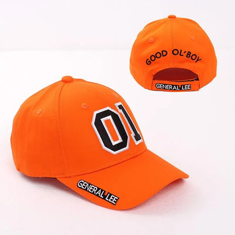 

General Lee 01 Cappello Cosplay Ricamo Unisex Cotone Arancione Good OL' Boy Dukes Berretto Da Baseball Regolabile Accessori Capp