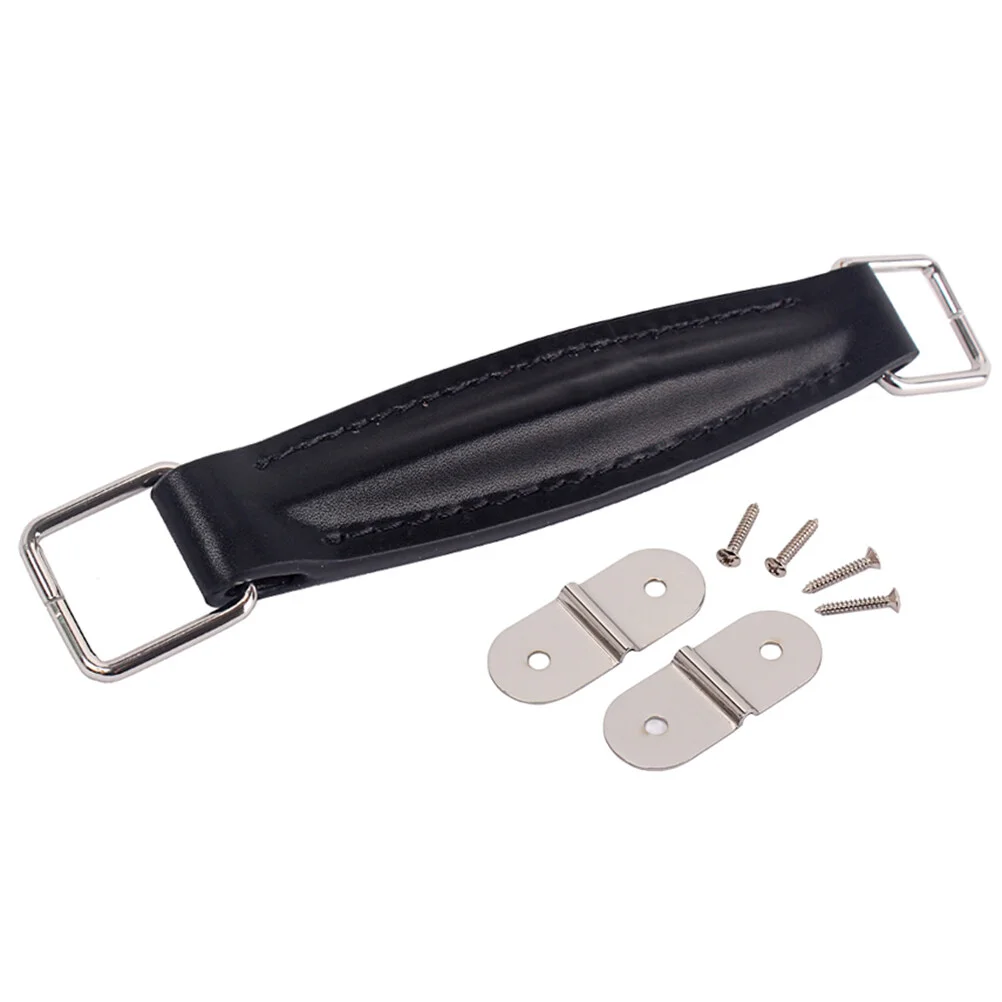 

Guitar Speaker PU Handle Vintage Style Guitar Amplifierlifier Strap for Guitar (Black)